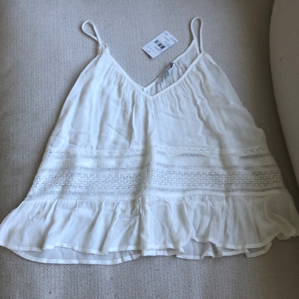 New with tags! Lush white knit crop top